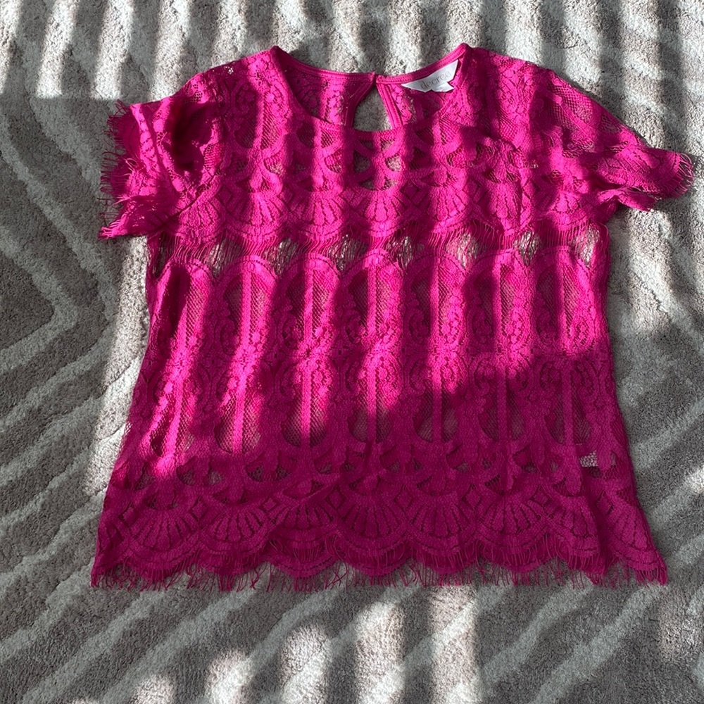Lacey pink top
